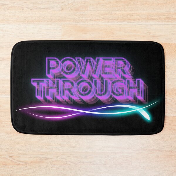 Item preview, Resilience Wall Art | Power Through | Neon Perseverance Gift designed and sold by TextMuse.