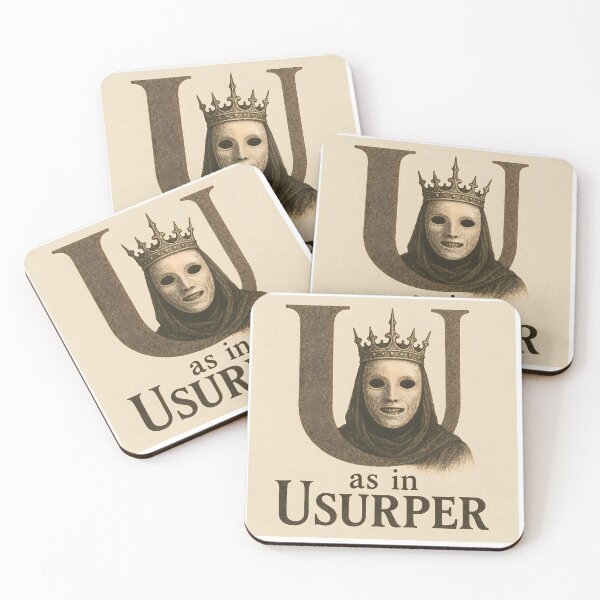 Item preview, U as in usurper dark theme cynical political alphabet designed and sold by dark alphabet.