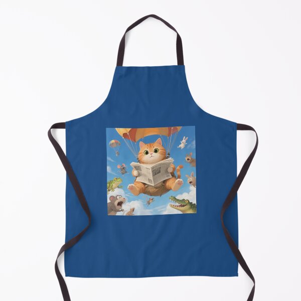 Item preview, parachuter ginger cat designed and sold by artsmeow.