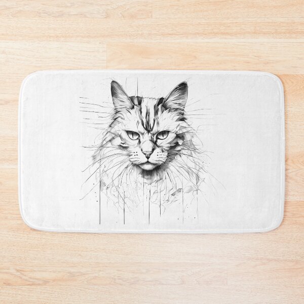 Item preview, Cat Line Face Sketch designed and sold by caracatita75.