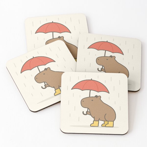 Item preview, Capybara Weather Report: 100% Chance of Cuteness designed and sold by GusiaTreasures.