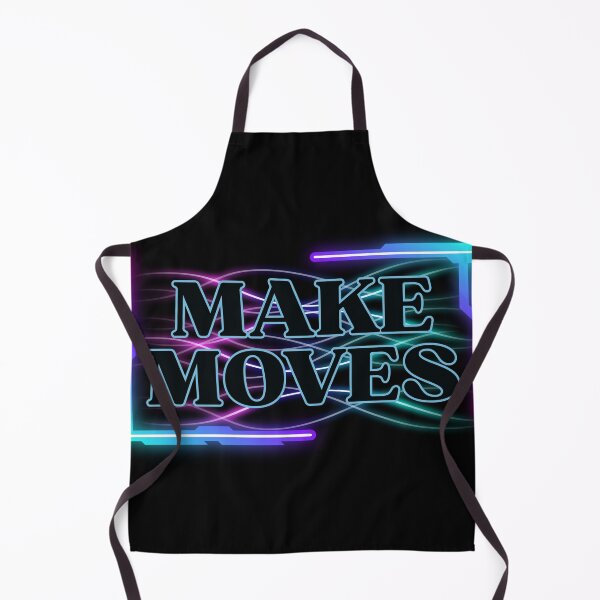 Item preview, Action Wall Art | Make Moves | Neon Initiative Gift designed and sold by TextMuse.