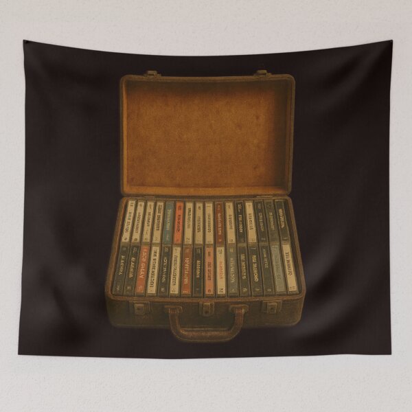 Aperçu de l'œuvre Cassettes audio vintage créée et vendue par RoseShop2093.
