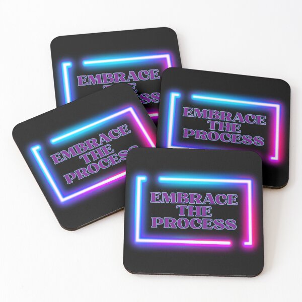 Item preview, Growth Mindset Wall Art | Embrace The Process | Neon Development Gift designed and sold by TextMuse.