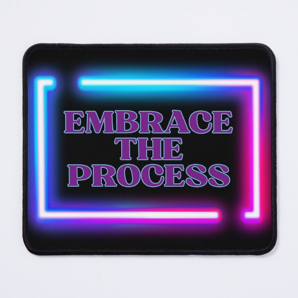 Item preview, Growth Mindset Wall Art | Embrace The Process | Neon Development Gift designed and sold by TextMuse.