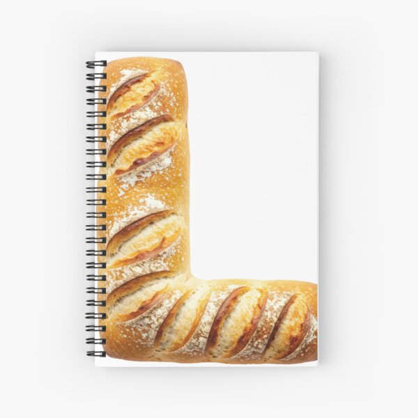 BREAD LETTER L Spiral Notebook