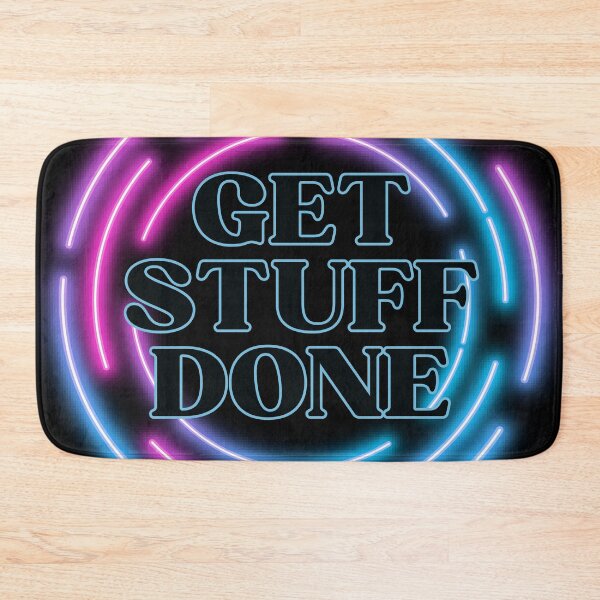 Item preview, Productivity Wall Art | Get Stuff Done | Neon Motivation Office Gift designed and sold by TextMuse.