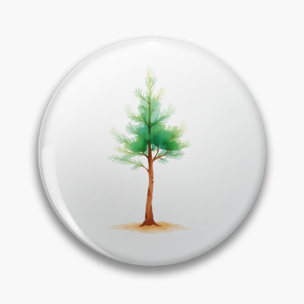 Item preview, Spruce pine tree watercolor aesthetic nature forest minimalism designed and sold by anrecat.