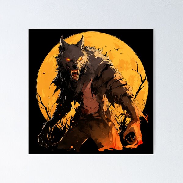 Item preview, Werewolf // wolves // Halloween // wolfman // haunted vibes // Wolf designed and sold by SMARTKIT  DESIGNAGENCY.