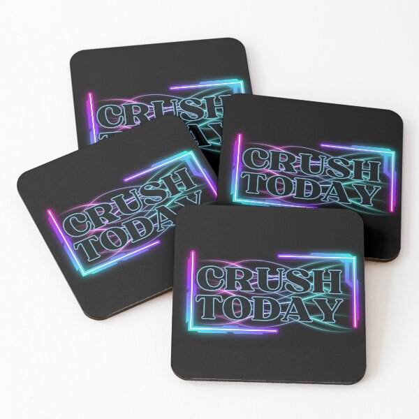Item preview, Daily Productivity Wall Art | Crush Today | Neon Ambition Office Gift designed and sold by TextMuse.