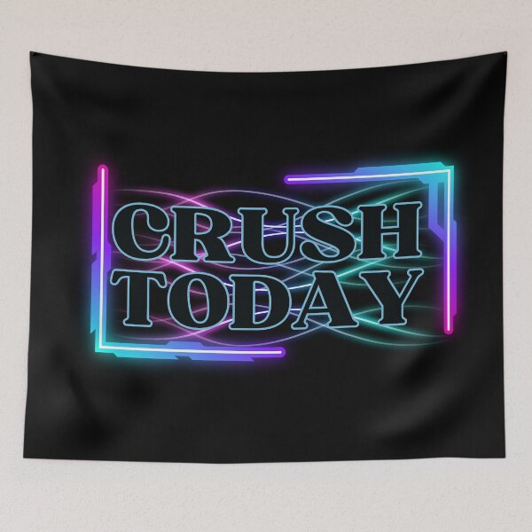 Item preview, Daily Productivity Wall Art | Crush Today | Neon Ambition Office Gift designed and sold by TextMuse.