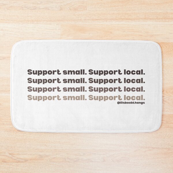 Item preview, Support small. Support local. v1, many lines, brown, ombre | @lilsboobthangs designed and sold by lilsboobthangs.