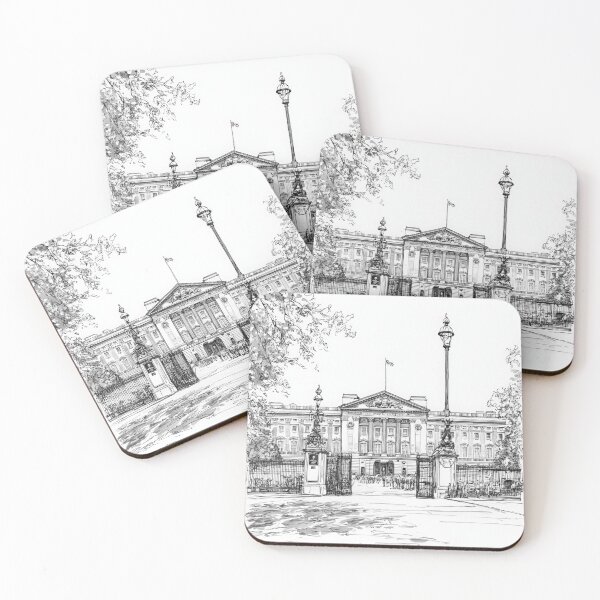 Item preview, Buckingham Palace London England in Ink designed and sold by hussardigital.