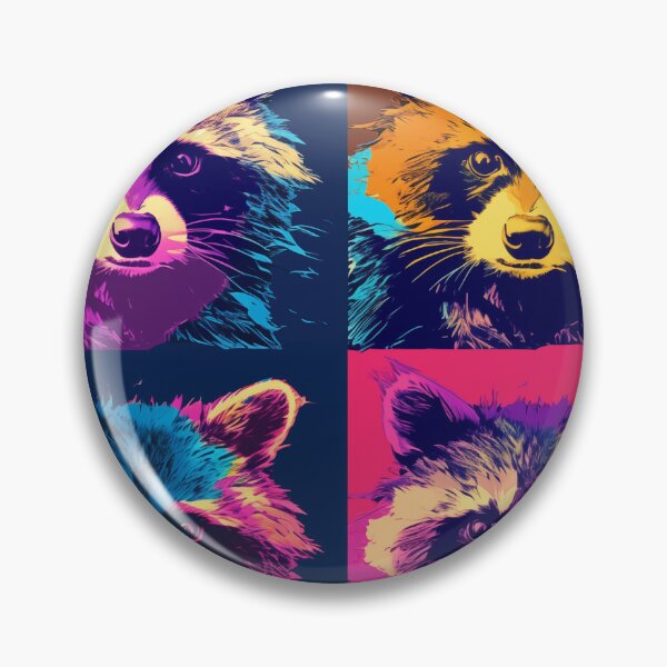 Item preview, Raccoon Popart designed and sold by RedHandedOD.