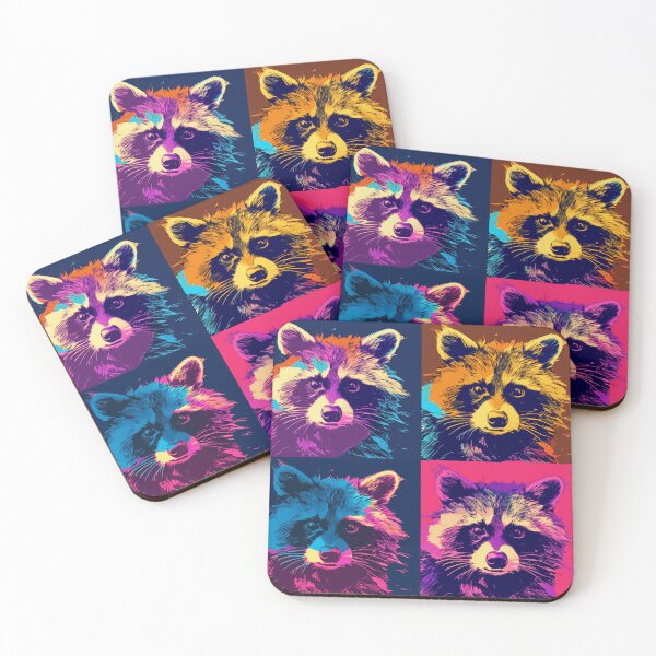 Item preview, Raccoon Popart designed and sold by RedHandedOD.