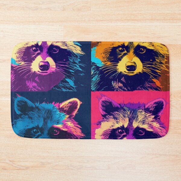 Item preview, Raccoon Popart designed and sold by RedHandedOD.