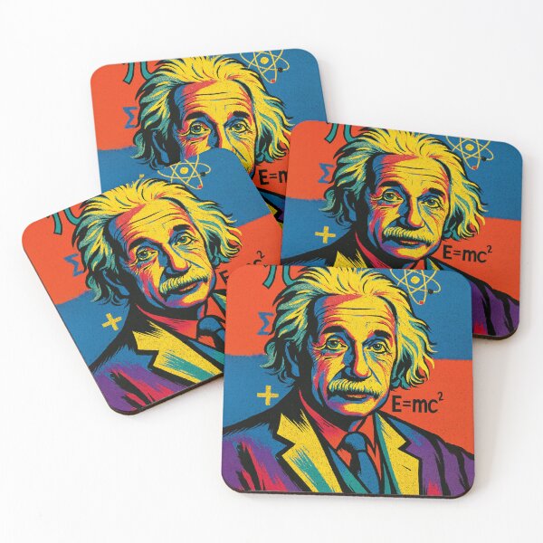 Item preview, Albert Einstein Pop Art Portresi – Renkli ve Yaratıcı Bilim İkonu designed and sold by PrometheusStyle.