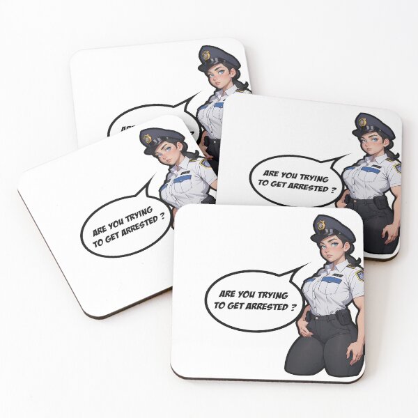 Item preview, Are You Trying to Get Arrested ?  (Brunette Version) designed and sold by Sawset.