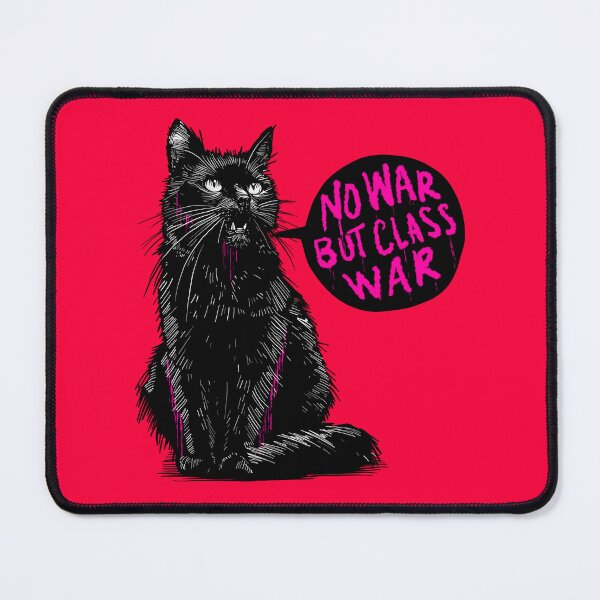 Item preview, No War But Class War Cat designed and sold by KilkennyCat Art.