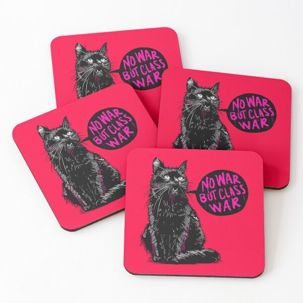Item preview, No War But Class War Cat designed and sold by KilkennyCat Art.