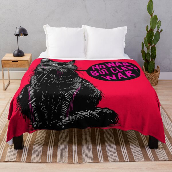Item preview, No War But Class War Cat designed and sold by KilkennyCat Art.