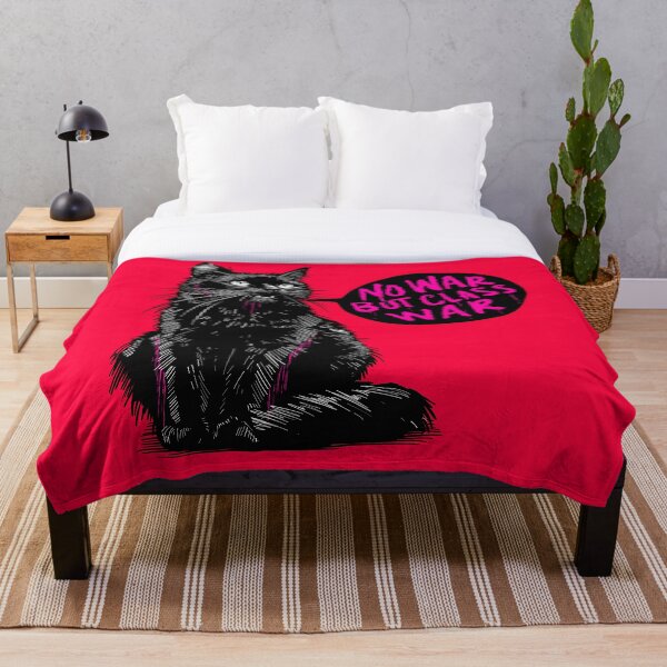 Item preview, No War But Class War Cat designed and sold by KilkennyCat Art.