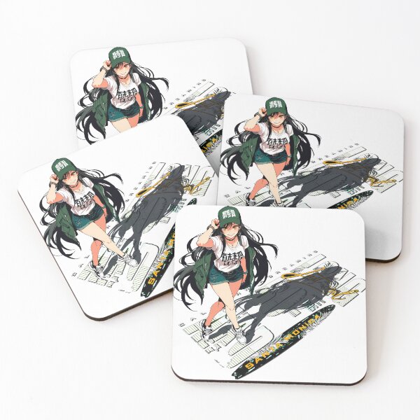 Item preview, Cute sticker of a beautiful girl walking on the beaches of California San Francisco anime poster designed and sold by UrbanTRIP.