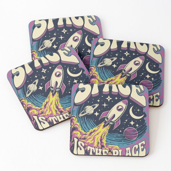 Item preview, Space Is the Place – Retro Cosmic Vibes” designed and sold by PolyakovaKris.