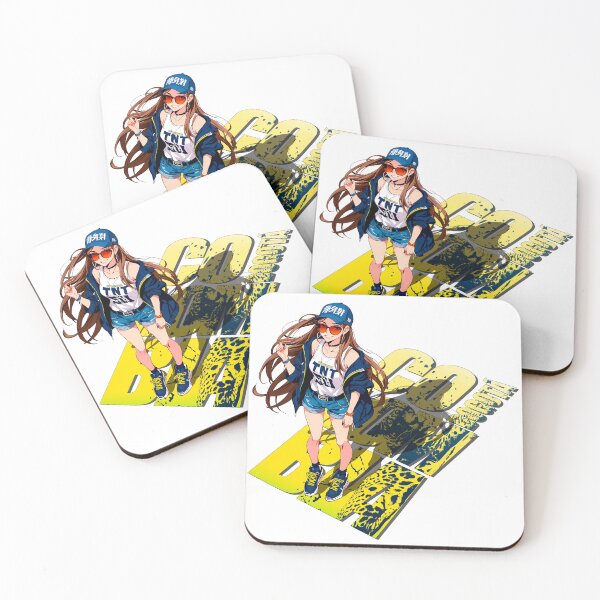 Item preview, Cute sticker of a beautiful woman walking through the city center of Bogotá Colombia anime sticker, anime girl designed and sold by UrbanTRIP.