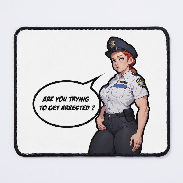 Item preview, Are You Trying to Get Arrested ? (Redhead Version) designed and sold by Sawset.