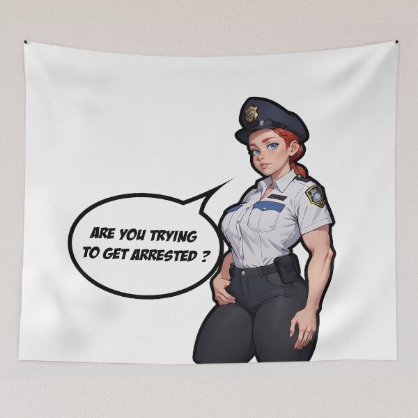 Item preview, Are You Trying to Get Arrested ?  (Redhead Version) designed and sold by Sawset.