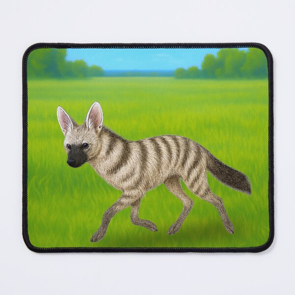 Item preview, Cute Aardwolf – Striped Hyena Running in the Wild | Storybook Animal Art designed and sold by Patternicity.