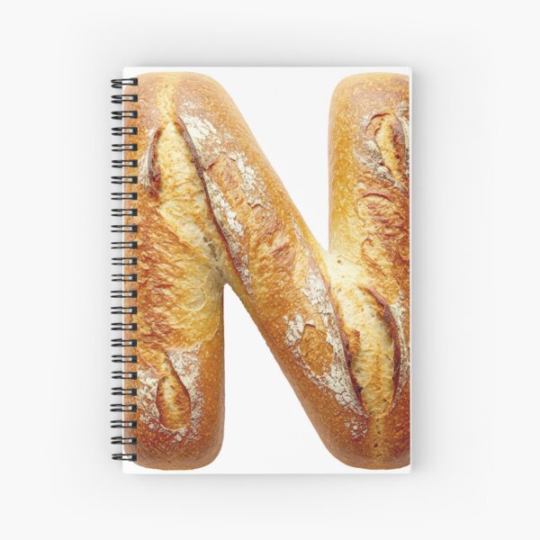 BREAD LETTER N Spiral Notebook