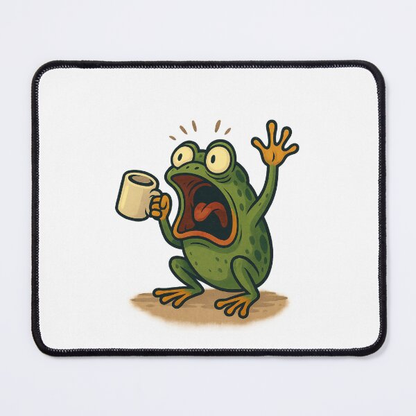 Item preview, Coffee-Addicted Froggy designed and sold by ALITOPRINCE.