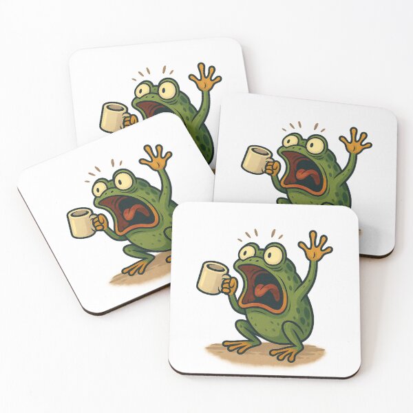 Item preview, Coffee-Addicted Froggy designed and sold by ALITOPRINCE.