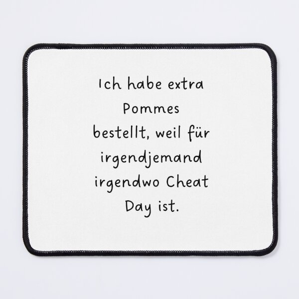 Item preview, Ich habe extra Pommes bestellt, weil irgendwo Cheat Day ist designed and sold by RM-Journey.