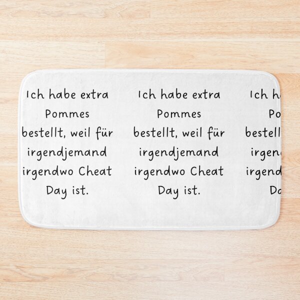 Item preview, Ich habe extra Pommes bestellt, weil irgendwo Cheat Day ist designed and sold by RM-Journey.