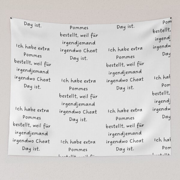 Item preview, Ich habe extra Pommes bestellt, weil irgendwo Cheat Day ist designed and sold by RM-Journey.