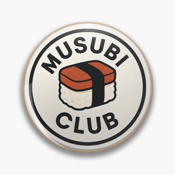 Item preview, MUSUBI CLUB Sticker – Retro Foodie Logo Design | Clean Vector Aesthetic for Japanese Food Lovers designed and sold by WAUZ.