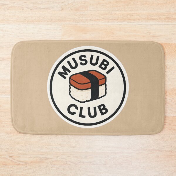 Item preview, MUSUBI CLUB Sticker – Retro Foodie Logo Design | Clean Vector Aesthetic for Japanese Food Lovers designed and sold by WAUZ.