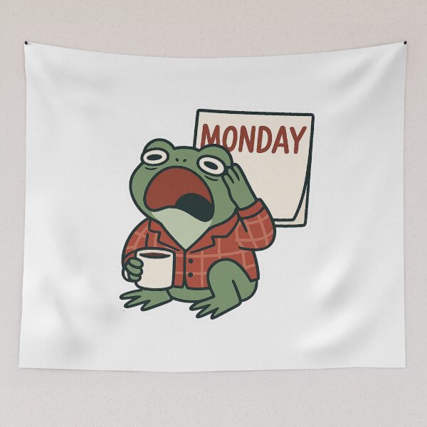 Item preview, Monday Mood Froggy designed and sold by ALITOPRINCE.