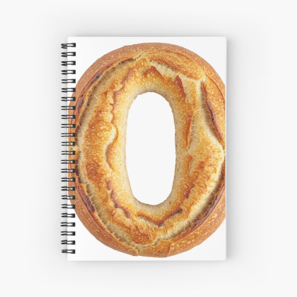 BREAD LETTER O Spiral Notebook