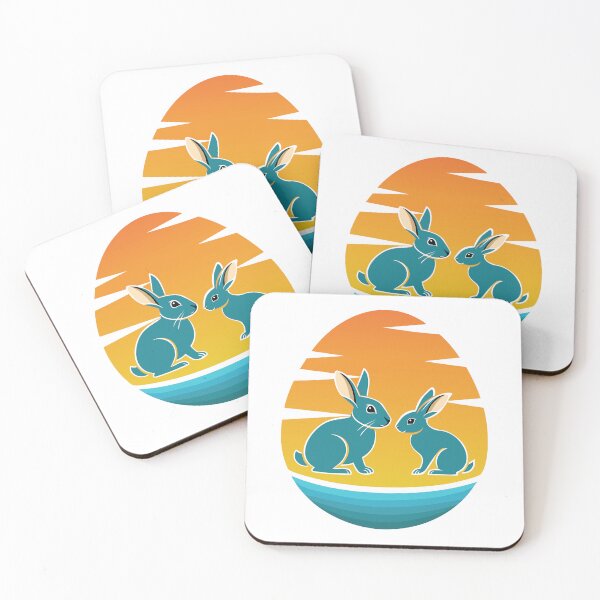 Item preview,  HAPPY EASTER BUNNIES - LOVE - CUTE RABBITS- EGG designed and sold by Gihan-Design.