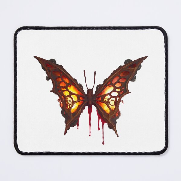 Item preview, Glowing Steampunk Butterfly - Illuminated Gothic Insect Art designed and sold by Chroma Myst.