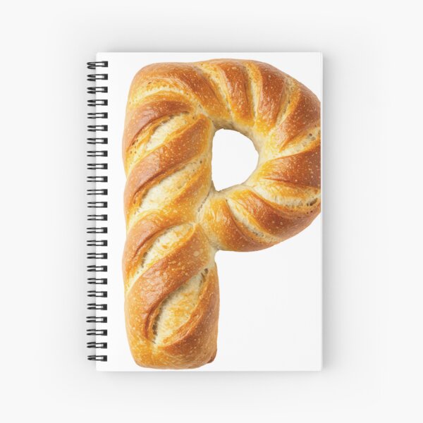 BREAD LETTER P Spiral Notebook