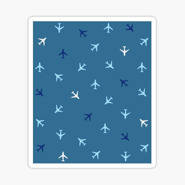 Item preview, Blue Aeroplanes Retro Pattern designed and sold by Klaudesign.