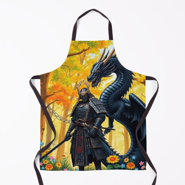 Item preview, Japanese Samurai with Dragon designed and sold by MagneticArts23.