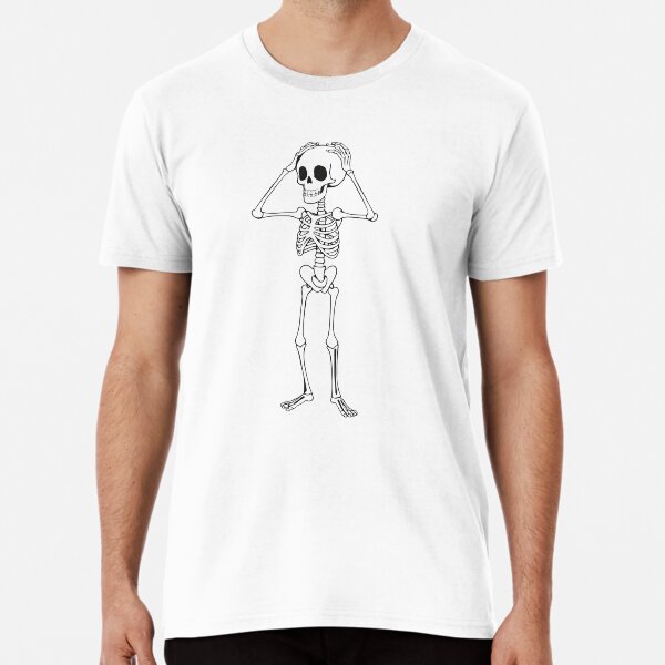 Item preview, Surprised Skeleton Illustration - Funny AI Art designed and sold by Elzahra0.