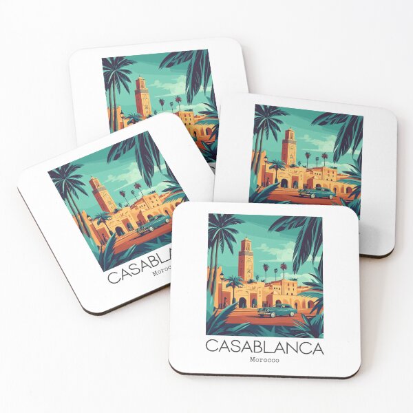 Item preview, A Vintage Illustration of Casablanca - Morocco  designed and sold by GoodOldVintage.