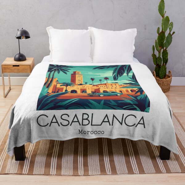 Item preview, A Vintage Illustration of Casablanca - Morocco designed and sold by GoodOldVintage.